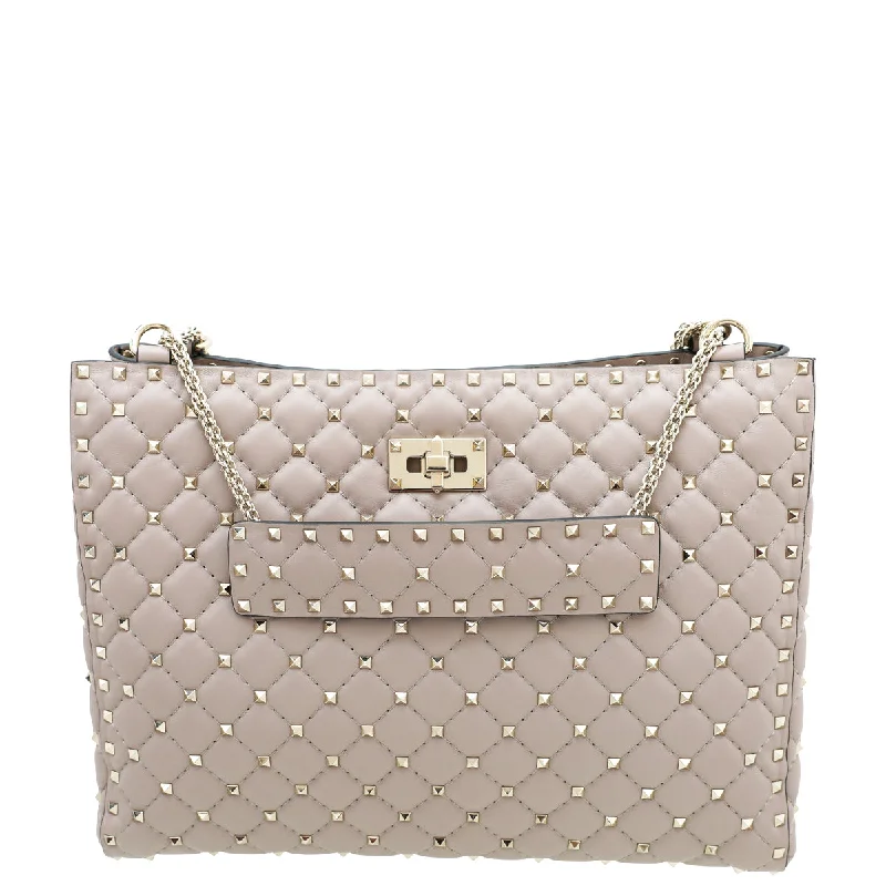 New Year Party Bag For Celebrations Valentino Poudre Spike Rockstud Nappa Tote Bag Statement Bags, Shop Today