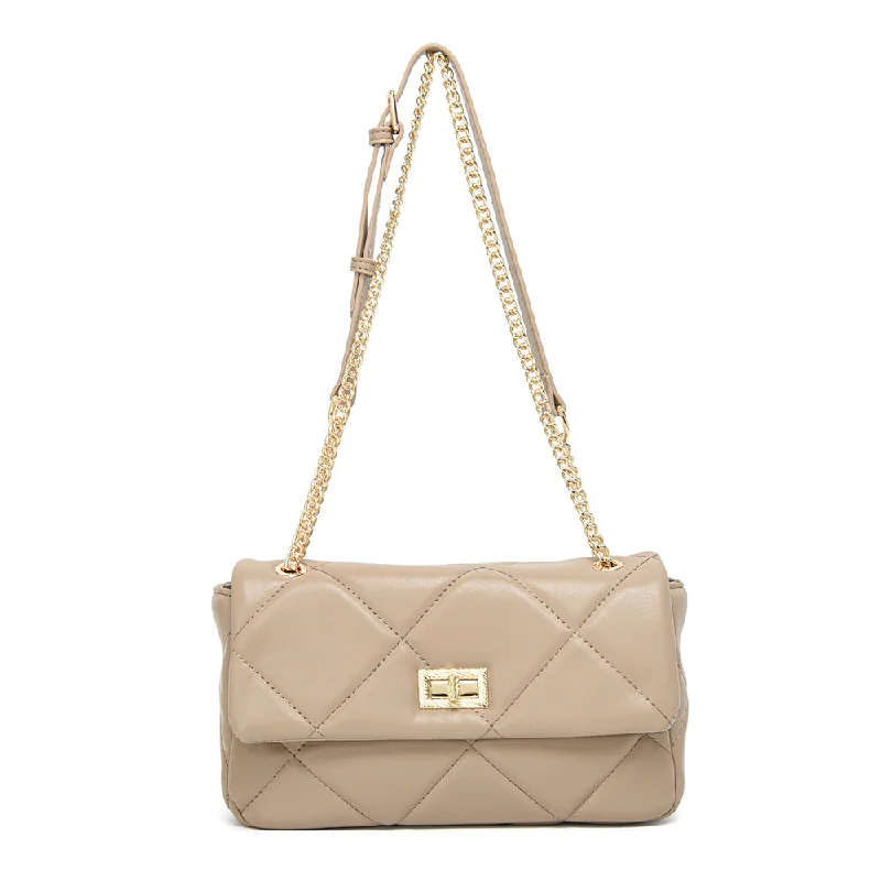 Romantic Valentine's Day Bags With Promotions En-ji Yeonwoo Shoulderbag - Khaki Grab Your Favorite Handbags For Less