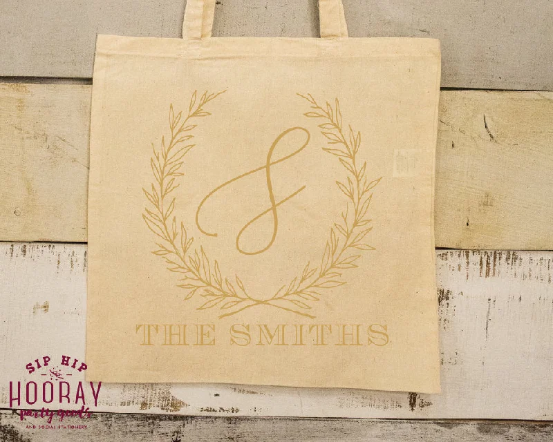 Clearance Sale, All Cheap Custom Wreath Monogram Tote Bags #1962 Don't Miss Out – Shop Fashionable Bags At Special Rates
