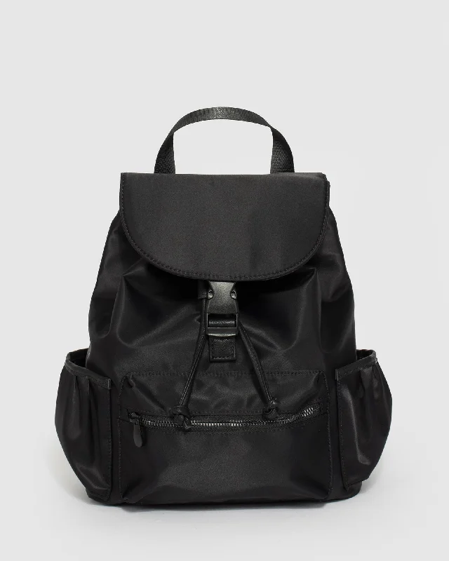 Black Simone Sports Backpack