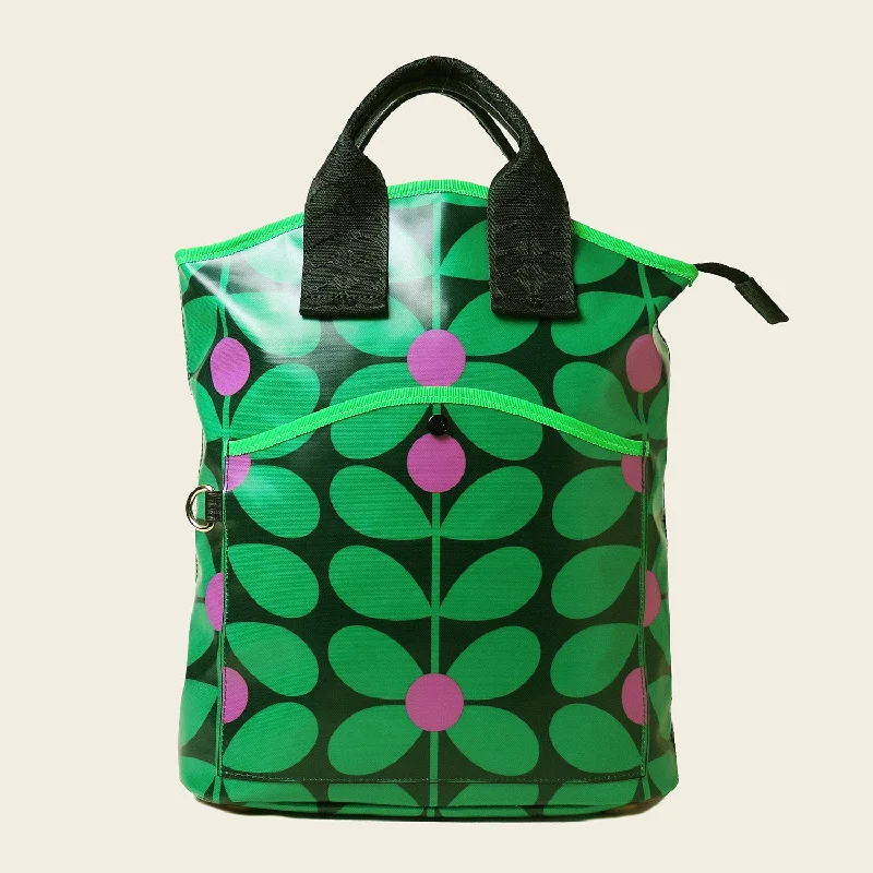 Carry Backpack - Sixties Stem Emerald