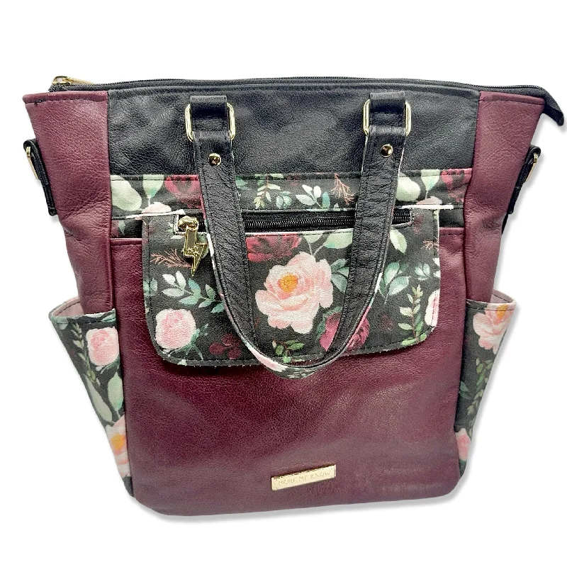 Floral Faux Suede & Leather | Trailblazer Convertible Backpack