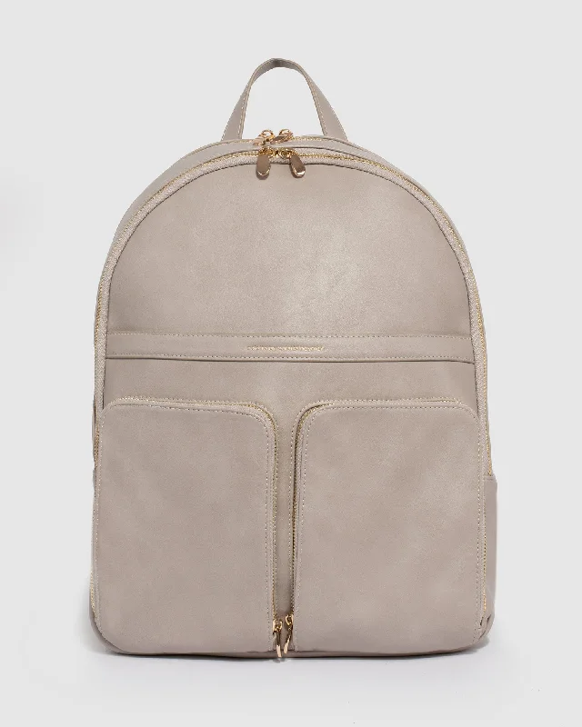 Taupe Ria Tech Bag Backpack