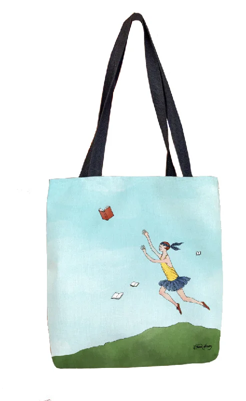 Flying Books Tote Bag