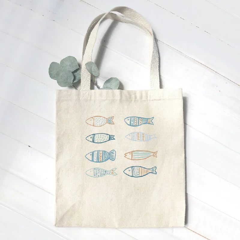 Hand Drawn Fish - Canvas Tote Bag