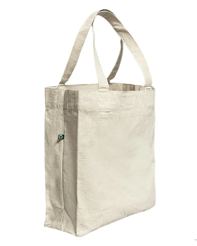 Large Recycled Cotton Canvas Tote Bag w/Full Gusset - RC241 High-End Bags, Low-End Prices