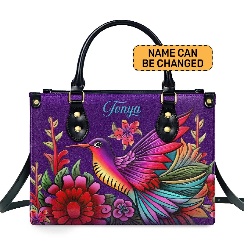 Elegant Bags For Formal Events And Luxury Occasions Humming Bird - Personalized Leather Handbag - STB141 Trendy Bags, Huge Savings