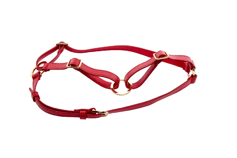 Cozy Handbags With Clearance Prices XL Red Vegan Leather Harness The Best Handbag Offers Are Here