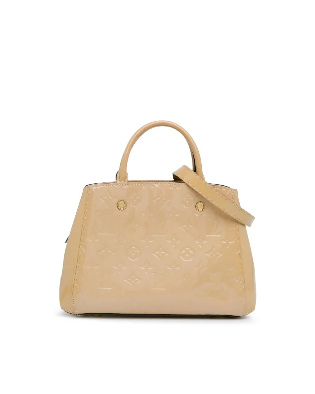 Monogram Vernis Leather Montaigne BB with Detachable Strap