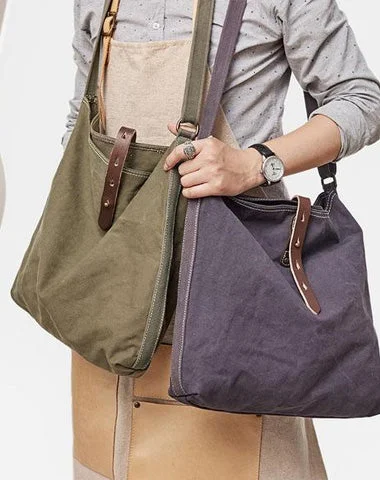 Cool Mens Canvas Side Bag Messenger Bag Canvas Shoulder Bag for Men