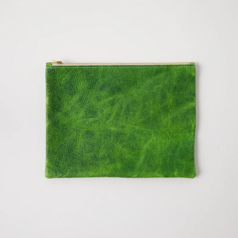 Fern Kodiak Medium Zip Pouch Luxury Handbags At Budget-Friendly Rates