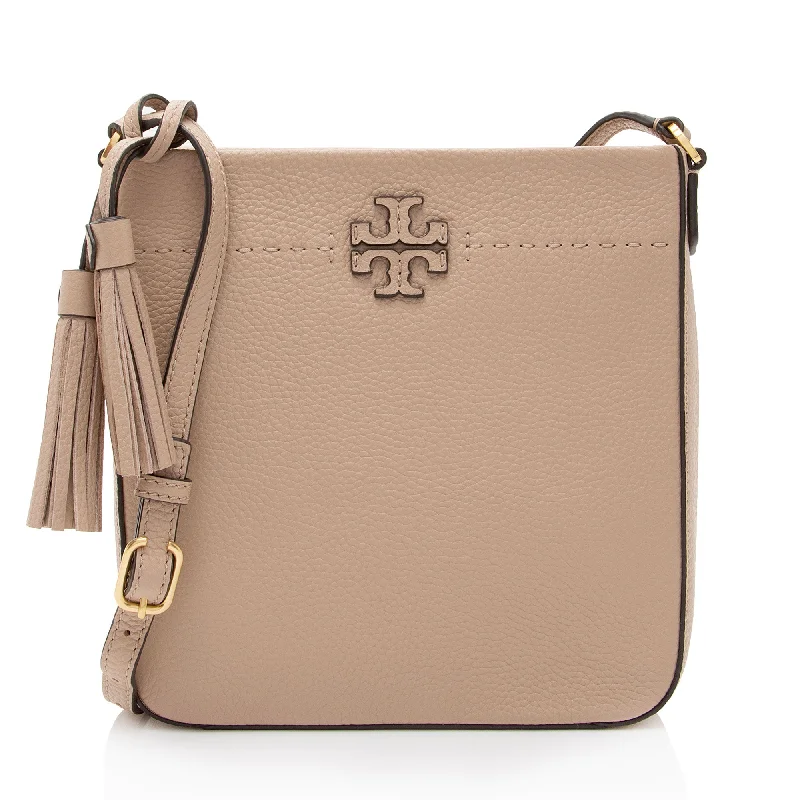 Tory Burch Leather McGraw Messenger Bag (SHF-GVkIL9)