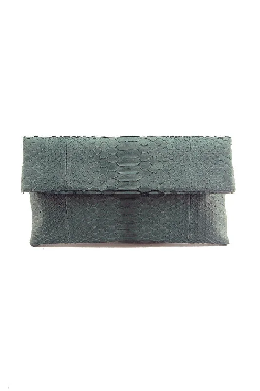 Mandalay Grey Foldover Clutch