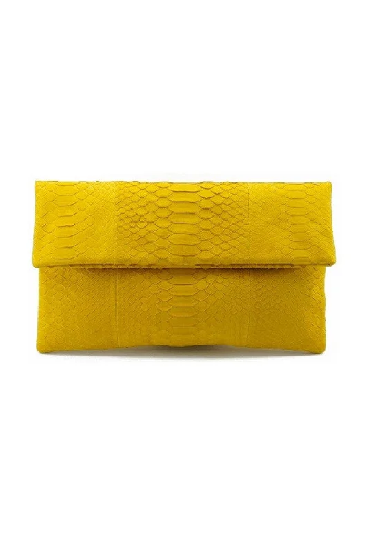 Mandalay Lemon Foldover Clutch