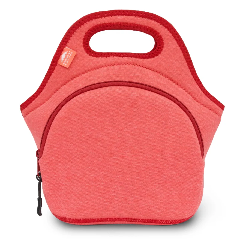 12" Cotton Lunch Bag Red