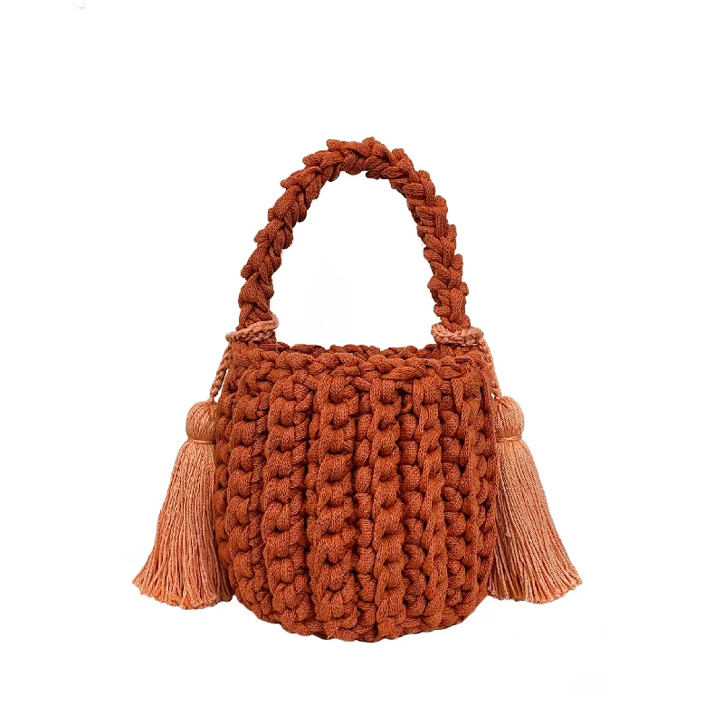 AMALFI BUCKET BAG MINI TANGERINE