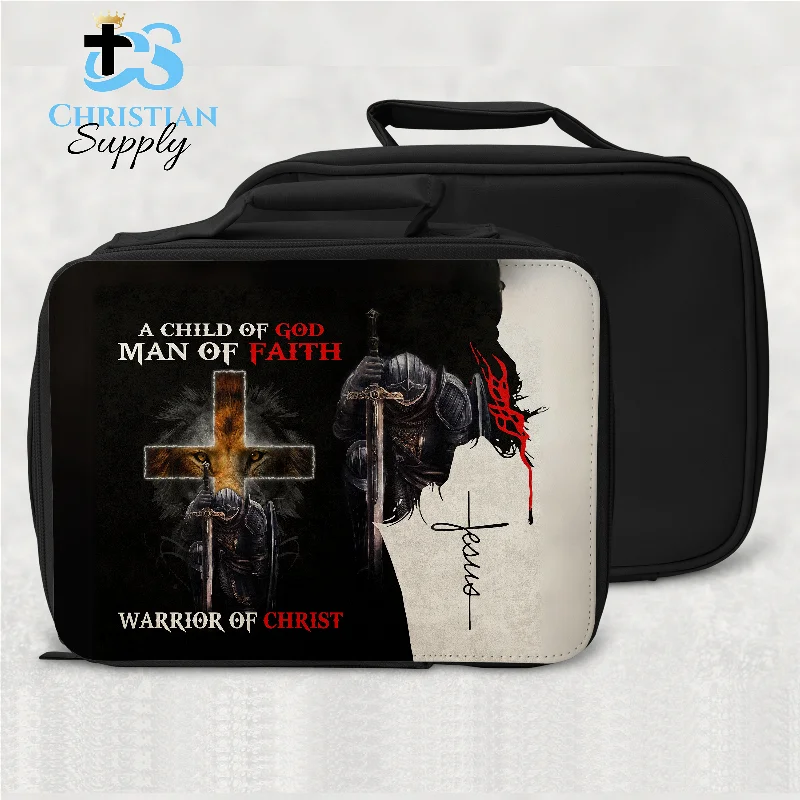 Child of God Man of Faith Warrior of Christ Lunch Bag