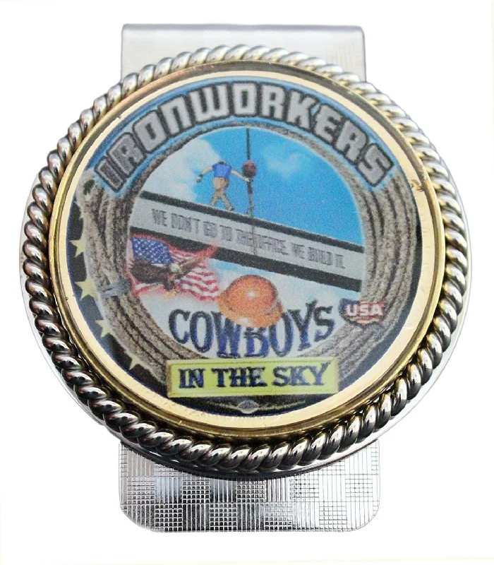 Ironworkers Cowboys in the Sky Money Clip #BW-MC-CS