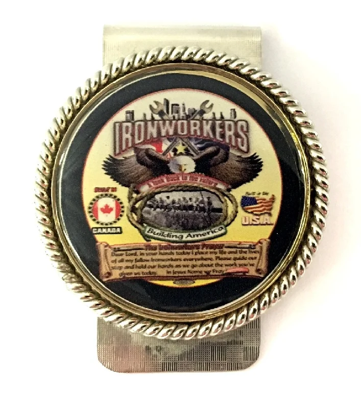 Ironworkers Prayer Money Clip #BW-MC-IP