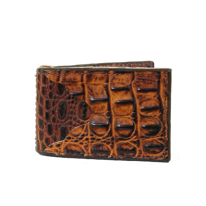 MC172- American Butternut Croco Money Clip