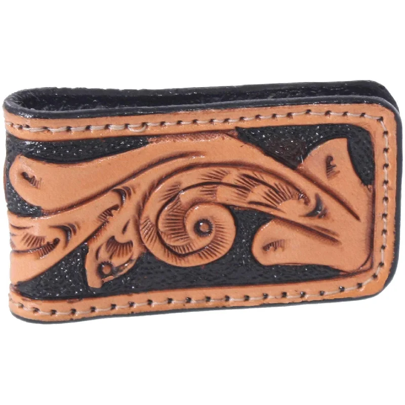 MCM06 - Hand-Tooled Magnetic Money Clip