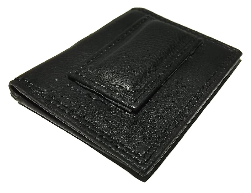 Paul & Taylor Men's Leather Bifold Front Pocket Money Clip ID Wallet