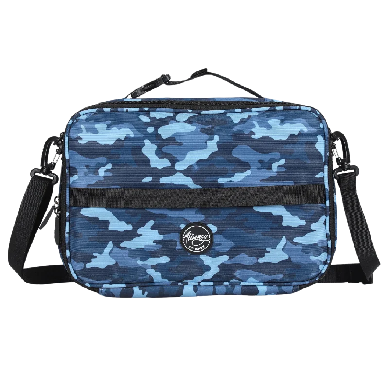 Small Insulated Lunch Bag Blue Camo