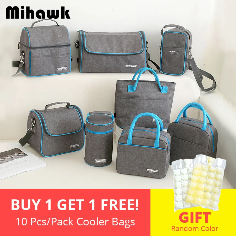 Thermal Insulation Cooler Lunch Bag Picnic Bento Box Fresh Keeping Ice Pack Food Fruit Container Storage Accessory Supply Stuff