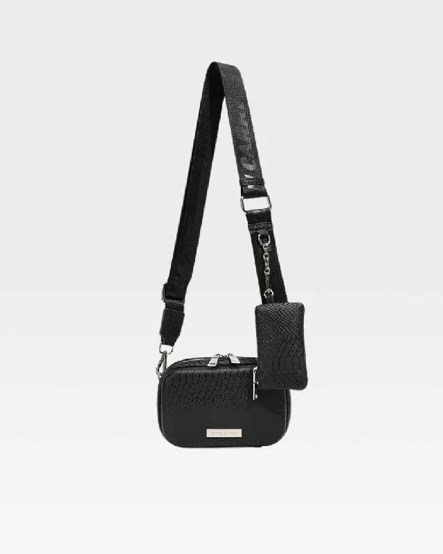 Apollo 1 Crossbody Messenger Bag in Black