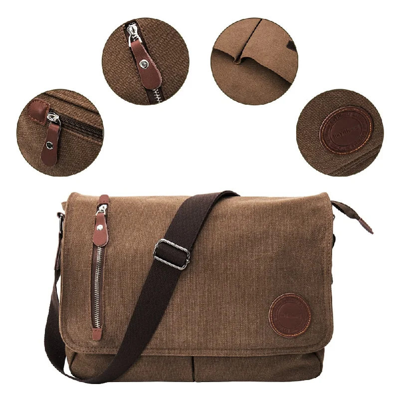 Leather Crossbody Bags Men Messenger