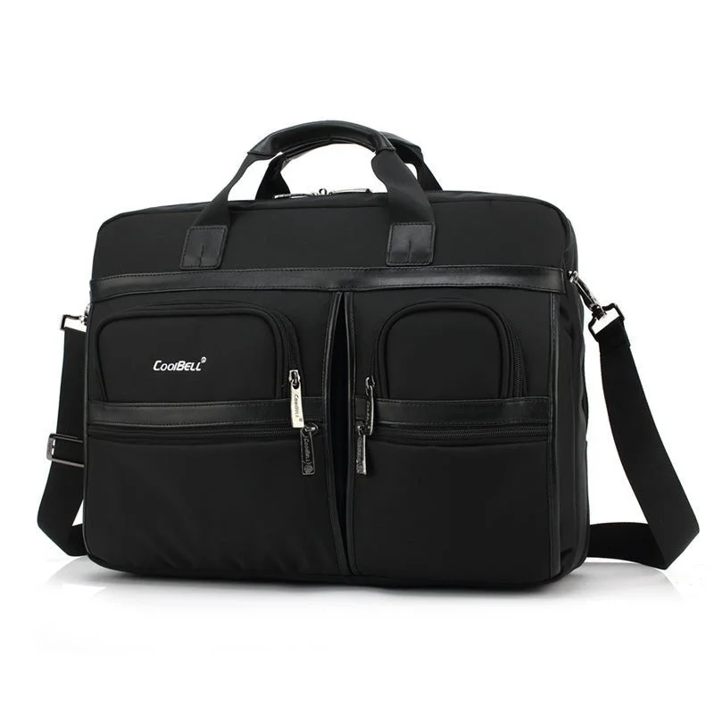 17 Inch Men's Computer Briefcase with Luggage Sleeve