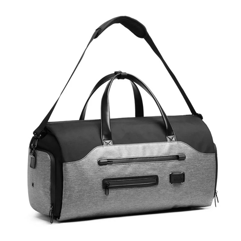 Men Suit Travel Duffle Bag with Trolley Sleeve