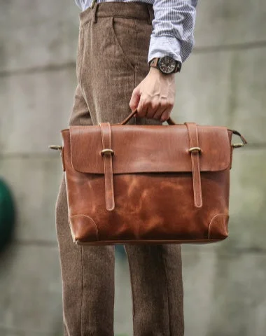 Leather Briefcases Men Mens Leather Briefcases Shouler Laotop Bag Leather Briefcase Workbag for Men